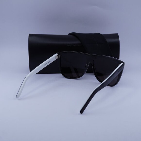 Saint Laurent SL1 020 Square Sunglasses - White/Black/Grey main image 11